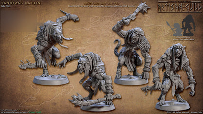 Sandfang Rat Brutes Kit I Bundle Set by Artisan Guild Heroic 32mm Scale Fantasy Miniature AG1303