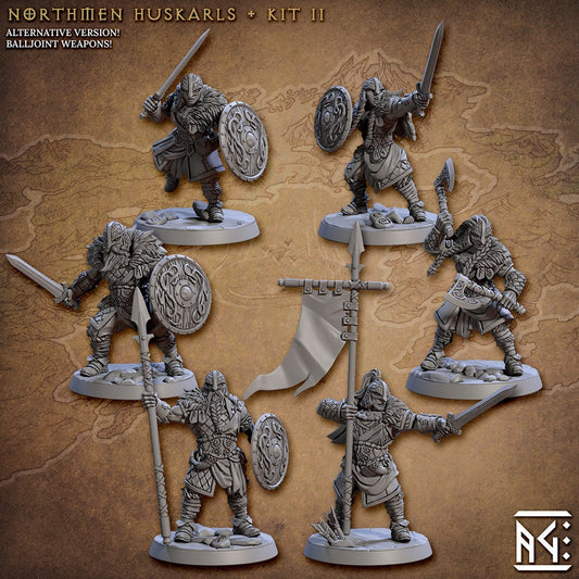 Northmen Huskarls Kit II Bundle Set by Artisan Guild Heroic 32mm Scale Fantasy Miniature AG1304