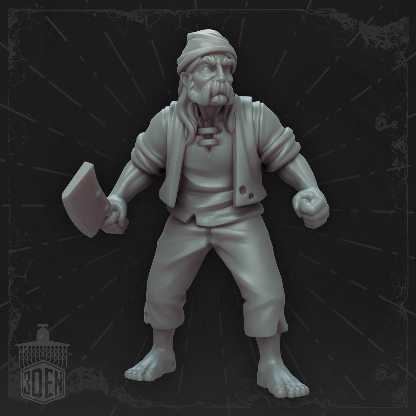 Disgruntled Villager by Vae Victis Miniatures 28mm or 32mm scale Fantasy Miniature  VVM 0131