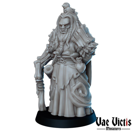 Orc Druid by Vae Victis Miniatures 32mm Scale Fantasy Miniature  VVM 0013