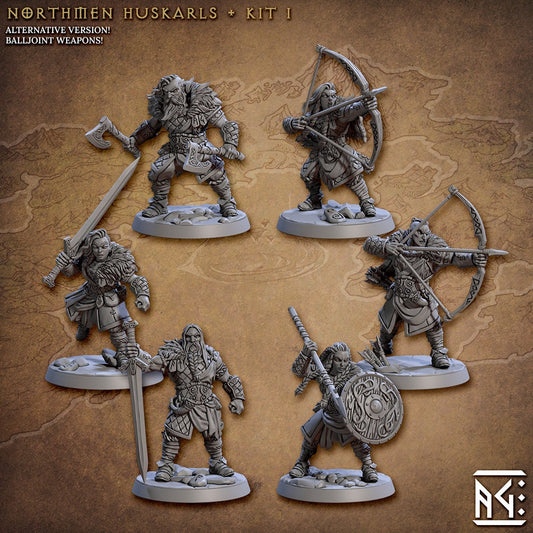 Northmen Huskarls Kit I Bundle Set by Artisan Guild Heroic 32mm Scale Fantasy Miniature AG1304