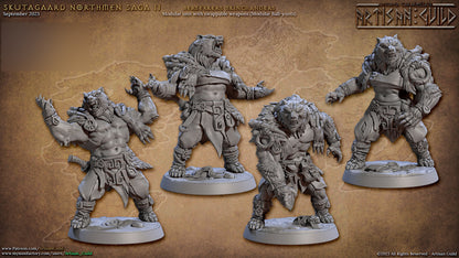 Berserker Skinchangers Kit II Bundle Set by Artisan Guild Heroic 32mm Scale Fantasy Miniature AG1305