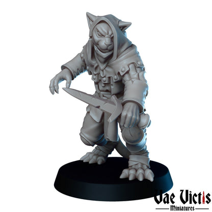 Tabaxi Bandit by Vae Victis Miniatures 32mm Scale Fantasy Miniature  VVM 0018