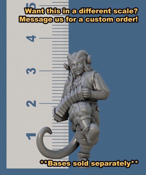 Tiefling Concertina by Vae Victis Miniatures 32mm Scale Fantasy Miniature  VVM 0014