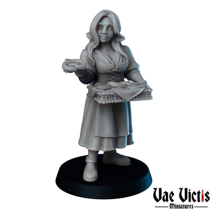 Bretzel Lady by Vae Victis Miniatures 32mm Scale Fantasy Miniature  VVM 0015