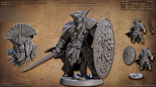 Bolg Magnus the Conqueror by Artisan Guild Heroic 32mm Scale Fantasy Miniature AG1306