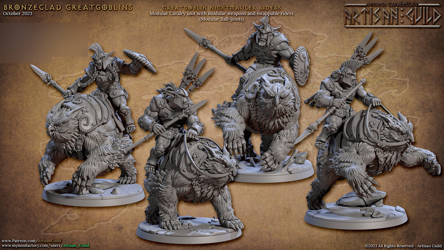 Nightmauler Riders Kit II Bundle Set by Artisan Guild Heroic 32mm Scale Fantasy Miniature AG1306