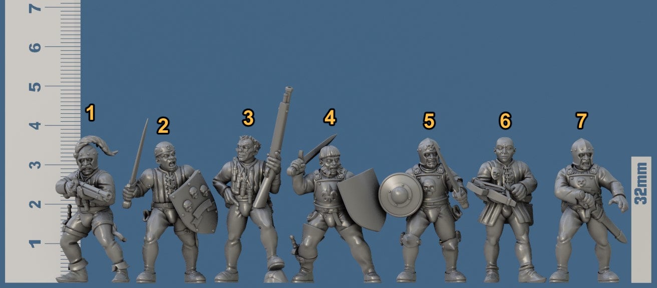 Sword for Hire Set Part 8 by Vae Victis Miniatures 28mm or 32mm scale Fantasy Miniature VVM 0133