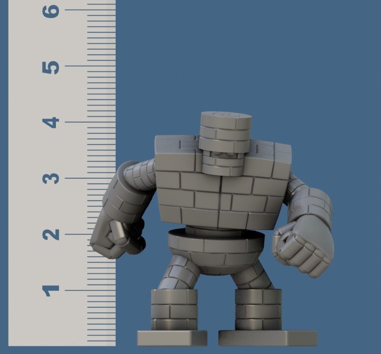 Stone Golem by RN Estudio Heroic Scale Fantasy Miniature RN 0173