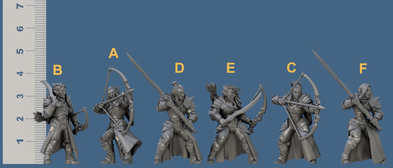 Noble Alfar Knights Kit II Bundle Set by Artisan Guild Heroic 32mm Scale Fantasy Miniature AG1307