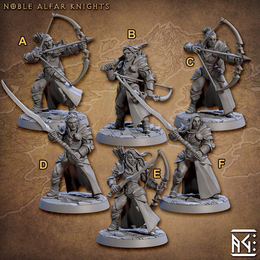 Noble Alfar Knights Kit II Bundle Set by Artisan Guild Heroic 32mm Scale Fantasy Miniature AG1307