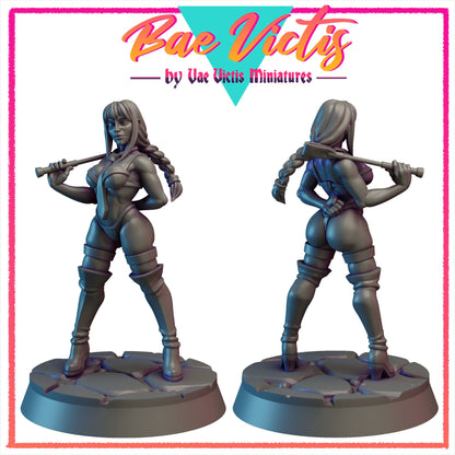 Devil Hunter Mistress Bae Victis by Vae Victis Miniatures 28mm or 32mm scale Fantasy Miniature  VVM 0133