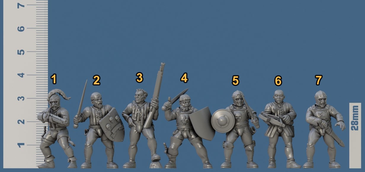 Sword for Hire Set Part 8 by Vae Victis Miniatures 28mm or 32mm scale Fantasy Miniature VVM 0133