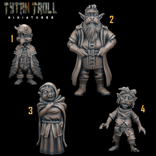 Mongrelfolk Bundle Set by Tytan Troll Miniatures Fantasy Minis TTM 4733