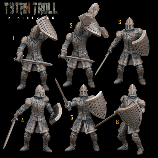 Castle Soldiers Bundle Set by Tytan Troll Miniatures Fantasy Minis TTM 4733