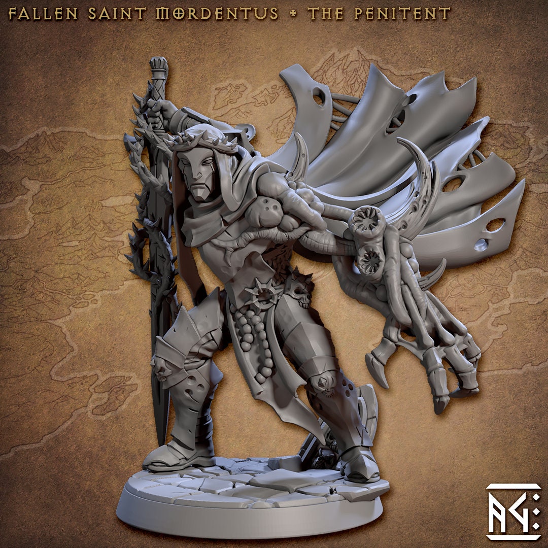 Fallen Saint Mordentus, The Penitent by Artisan Guild Heroic 32mm Scale Fantasy Miniature AG1308