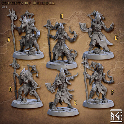 Rodburg Cultists of Melmora Kit I Bundle Set by Artisan Guild Heroic 32mm Scale Fantasy Miniature AG1308