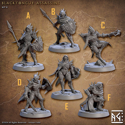 Blacktongue Assassins Kit II Bundle Set by Artisan Guild Heroic 32mm Scale Fantasy Miniature AG1309