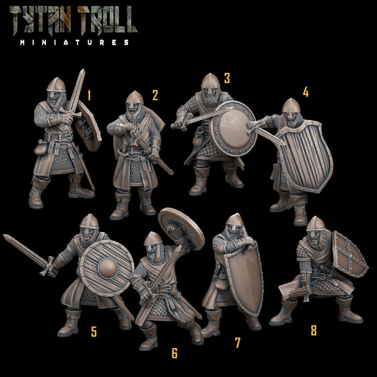Man at Arms Bundle Set by Tytan Troll Miniatures Fantasy Minis TTM 4733