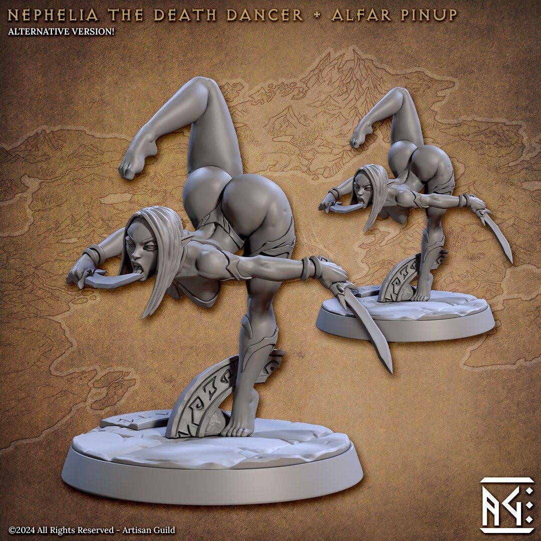 Nephelia, the Death Dancer by Artisan Guild Heroic 32mm Scale Fantasy Miniature AG1309