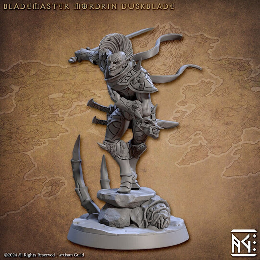 Blademaster Mordrin Duskblade by Artisan Guild Heroic 32mm Scale Fantasy Miniature AG1309