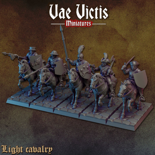 Mounted Sword for Hire Set Part 11 by Vae Victis Miniatures 28mm or 32mm scale Fantasy Miniature VVM 0136