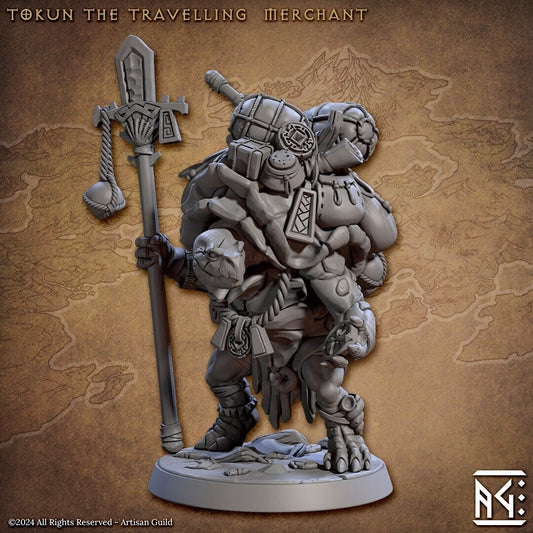 Tokun the Travelling Merchant by Artisan Guild Heroic 32mm Scale Fantasy Miniature AG1310