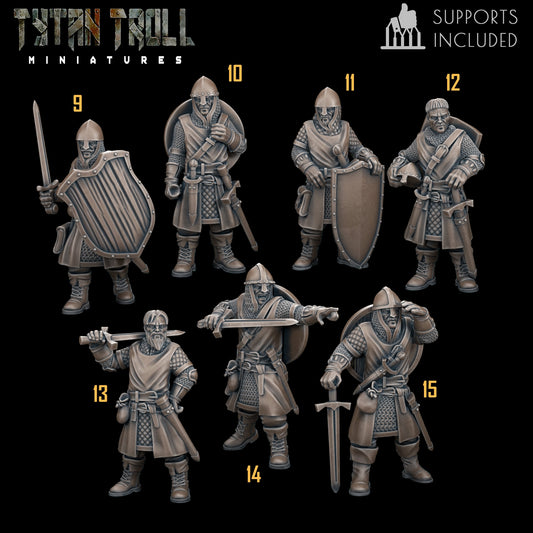 Man at Arms Part 2 Bundle Set by Tytan Troll Miniatures Fantasy Minis TTM 4735