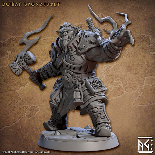 Dumak Bronzebolt by Artisan Guild Heroic 32mm Scale Fantasy Miniature AG1311