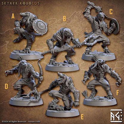 Setrek Kobolds Kit I Bundle Set by Artisan Guild Heroic 32mm Scale Fantasy Miniature AG1311