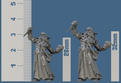 Necromancer by Vae Victis Miniatures 28mm or 32mm scale Fantasy Miniature  VVM 0137