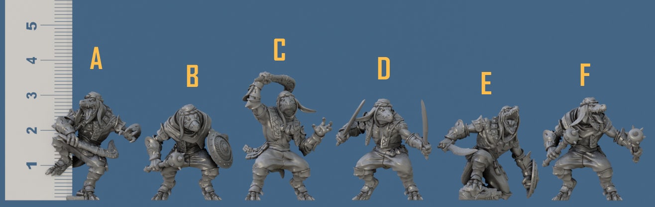 Setrek Kobolds Kit II Bundle Set by Artisan Guild Heroic 32mm Scale Fantasy Miniature AG1311