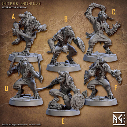 Setrek Kobolds Kit II Bundle Set by Artisan Guild Heroic 32mm Scale Fantasy Miniature AG1311